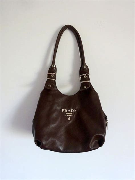 prada bags in brown|brown vintage prada bag.